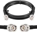 Generic 1M Black RG59 Coaxial 6G-SDI BNC Male to BNC Male Video Cable for Broadcasting, Video Production, CCTV, AV Systems